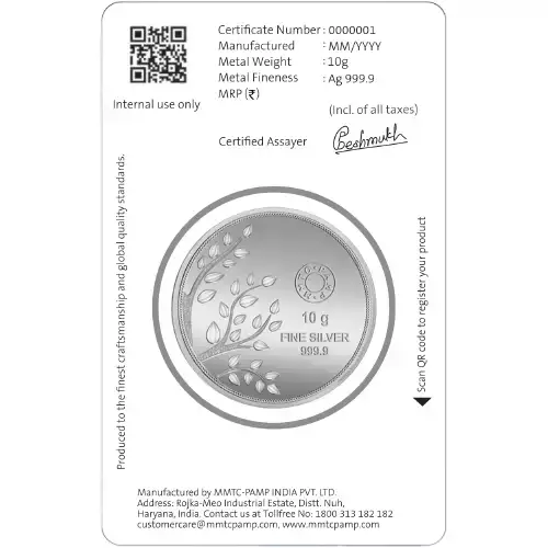10g Banyan Tree Pamp Silver Round w/card