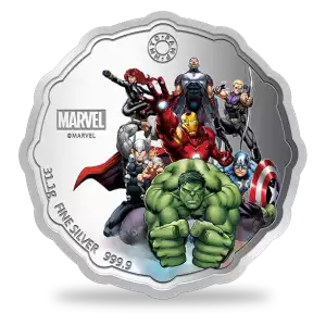 1oz Marvel Avenger Pamp Silver Round (3)
