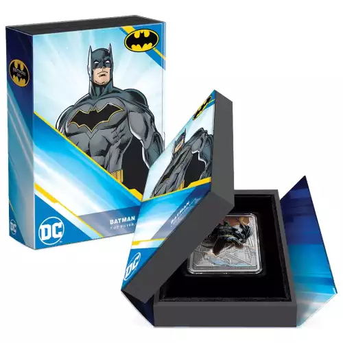 2023 Batman Day DC Comics 1 oz Antique Colored Fine Silver Collectible Coin (3)