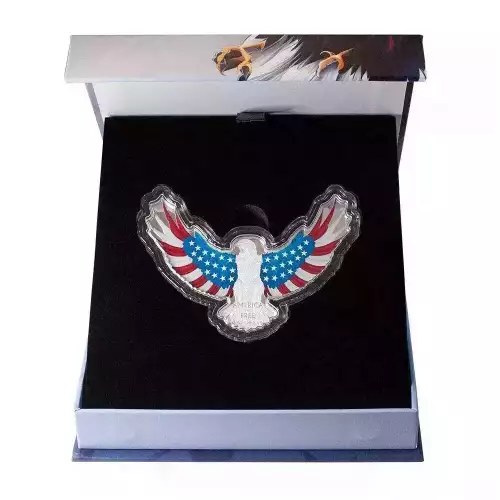 America the Free Bald Eagle 2 OZ .9999 Fine Silver (4)