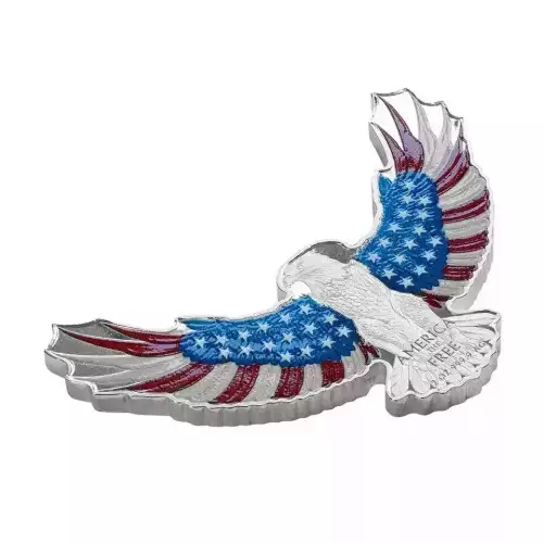 America the Free Bald Eagle 2 OZ .9999 Fine Silver (2)